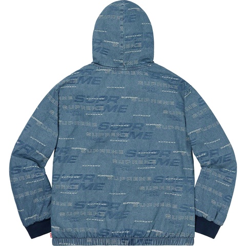 Supreme Reversible Dimensions Logo Denim Work Jacket - Blue