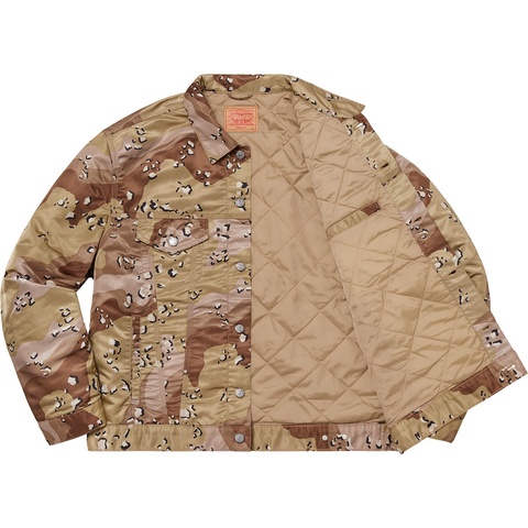 Supreme Supreme®/Levi's® Nylon Trucker Jacket - Chocolate Chip Camo