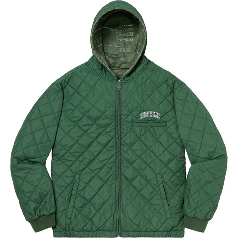 Supreme Reversible Dimensions Logo Denim Work Jacket - Green