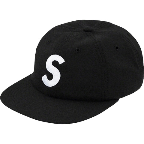Supreme Wool S Logo 6-Panel - Black