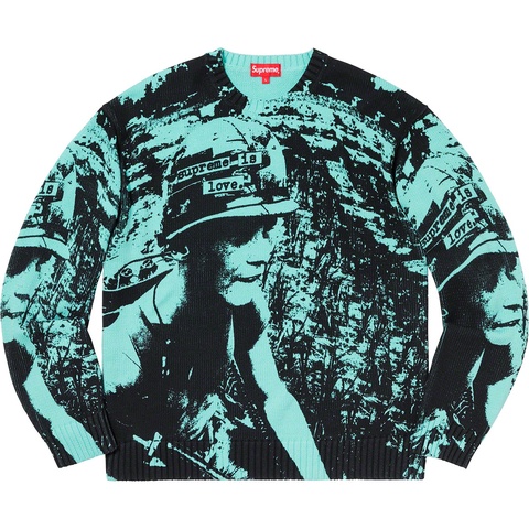 Supreme Supreme is Love Sweater - Bright Teal