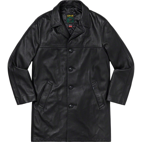 Supreme®/Schott® Leather Overcoat - Supreme