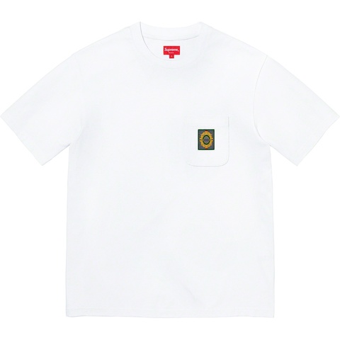 Supreme Crest Label Pocket Tee - White