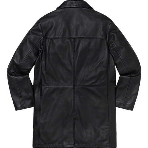 Supreme Supreme®/Schott® Leather Overcoat - Black