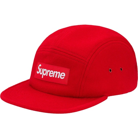 Supreme Wool Camp Cap - Red