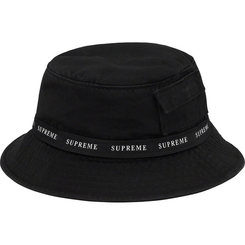 Supreme Jacquard Logo Taping Crusher - Black