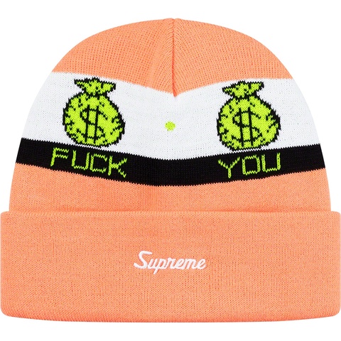 Supreme Pay Me Beanie - Peach