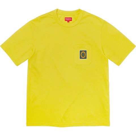 Supreme Crest Label Pocket Tee - Mustard