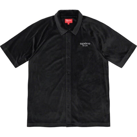 Supreme Velour S/S Shirt - Black