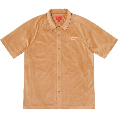 Supreme Velour S/S Shirt - Gold