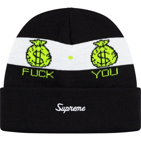 Supreme Pay Me Beanie - Black