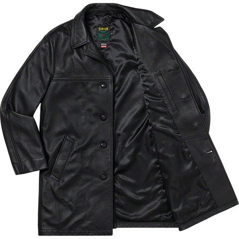 Supreme®/Schott® Leather Overcoat - Supreme