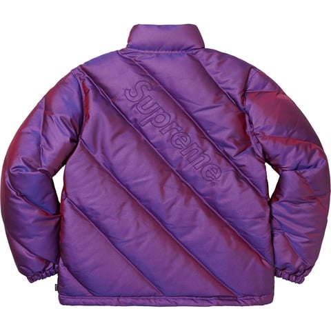 Supreme Iridescent Puffy Jacket - Purple