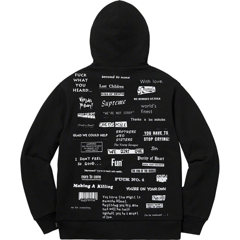 Stop Crying Hooded Sweatshirt - fall/winter 2019 - Supreme