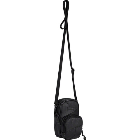 Supreme Patchwork Leather Small Shoulder Bag - Black