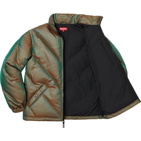 Supreme Iridescent Puffy Jacket - Green