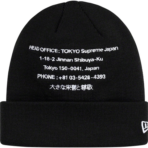 Supreme New Era® HQ Beanie - Black
