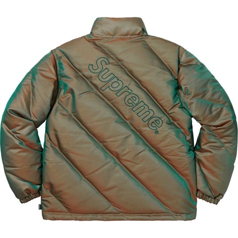 Supreme Iridescent Puffy Jacket - Green