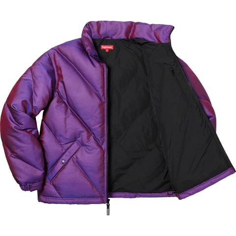 Supreme Iridescent Puffy Jacket - Purple