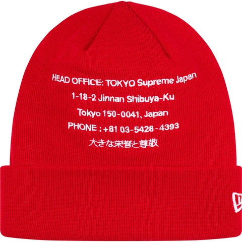 Supreme New Era® HQ Beanie - Red