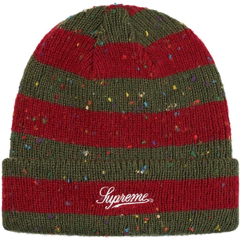 帽子 Supreme - Stripe Speckle Beanie Stripe Speckle Beanie - fall/winter 2019 - Supreme