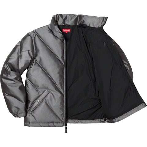 Supreme Iridescent Puffy Jacket - Black