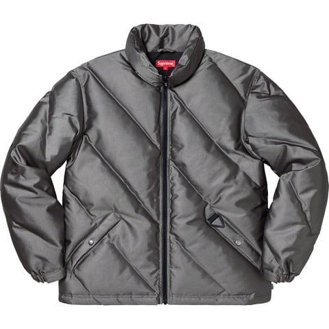 Supreme Iridescent Puffy Jacket - Black
