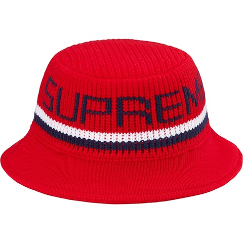 Supreme Knit Logo Crusher - Red