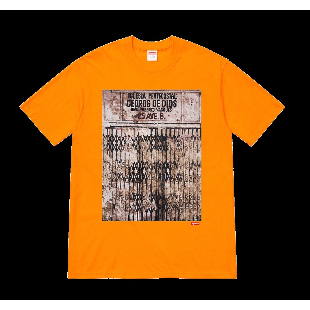 Supreme Martin Wong/Supreme Iglesia Pentecostal Tee (fall/winter 2019) - $48.00