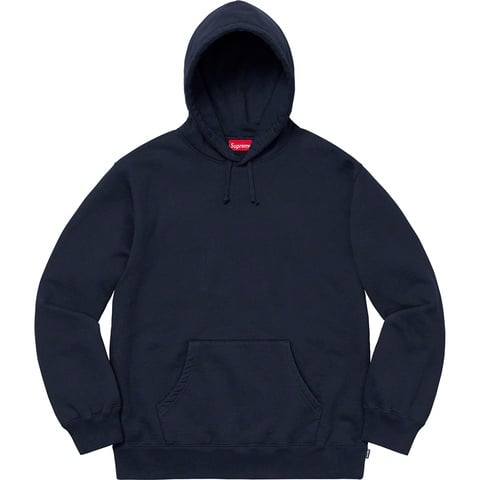 Supreme Rhinestone Script Hooded Sweatshirt - Navy