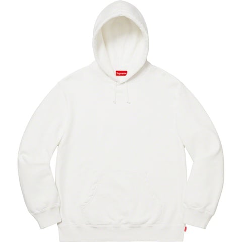 Supreme Rhinestone Script Hooded Sweatshirt - White