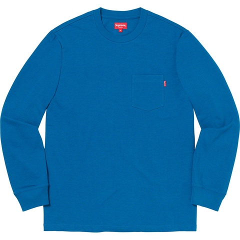 Supreme L/S Pocket Tee - Dark Cyan