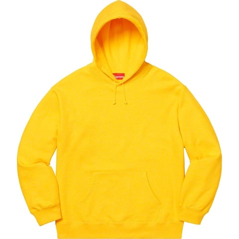 Supreme Rhinestone Script Hooded Sweatshirt - Yellow
