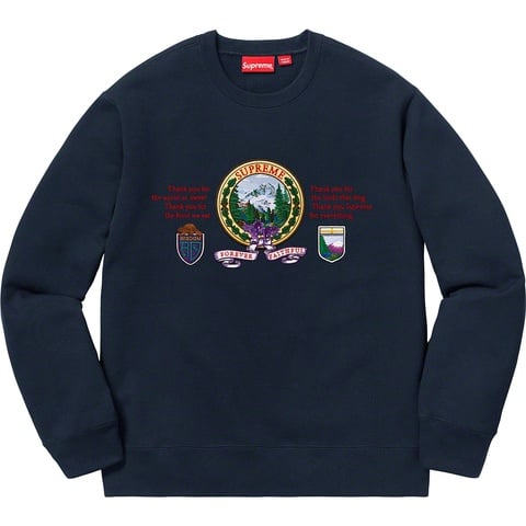 Supreme Mountain Crewneck - Navy