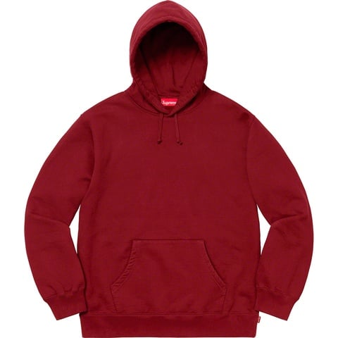 Supreme Rhinestone Script Hooded Sweatshirt - Cardinal
