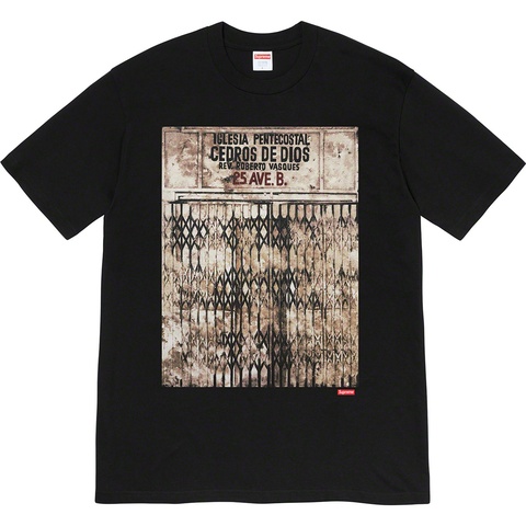 Supreme Martin Wong/Supreme Iglesia Pentecostal Tee - Black