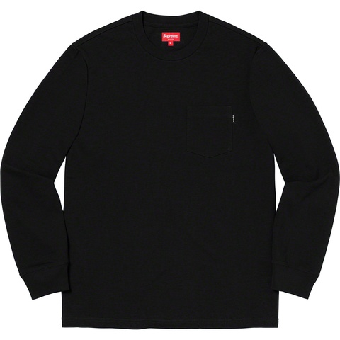 Supreme L/S Pocket Tee - Black