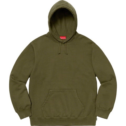 Supreme Rhinestone Script Hooded Sweatshirt - Dark Olive