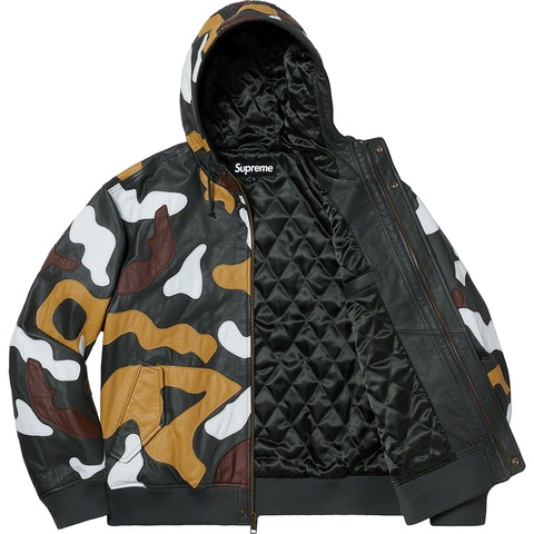 Camo Leather Hooded Jacket - fall/winter 2019 - Supreme