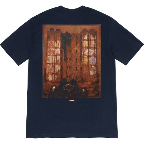 Supreme Martin Wong/Supreme Big Heat Tee - Navy