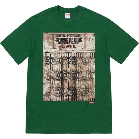 Supreme Martin Wong/Supreme Iglesia Pentecostal Tee - Dark Green