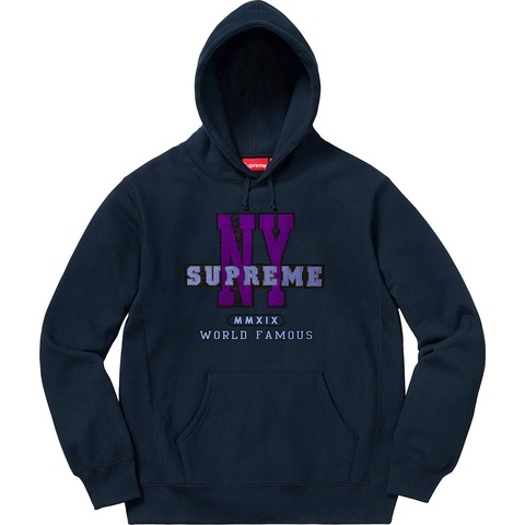 Supreme NY Hooded Sweatshirt - Navy
