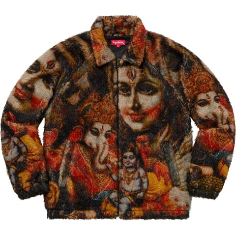 Supreme Ganesh Faux Fur Jacket - Black