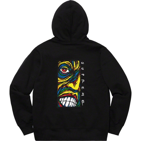 Supreme Disturbed Zip Up Hooded Sweatshirt - Black