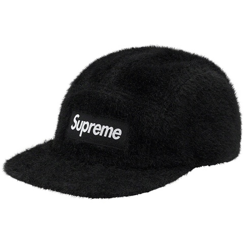 Supreme Faux Fur Camp Cap - Black