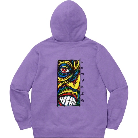 Supreme Disturbed Zip Up Hooded Sweatshirt - Light Violet