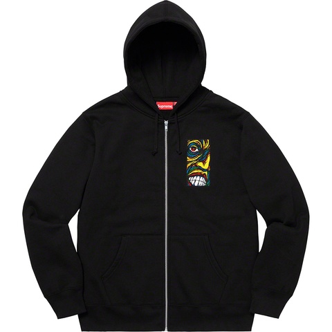 Supreme Disturbed Zip Up Hooded Sweatshirt - Black