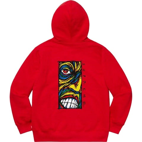 Supreme Disturbed Zip Up Hooded Sweatshirt - Red