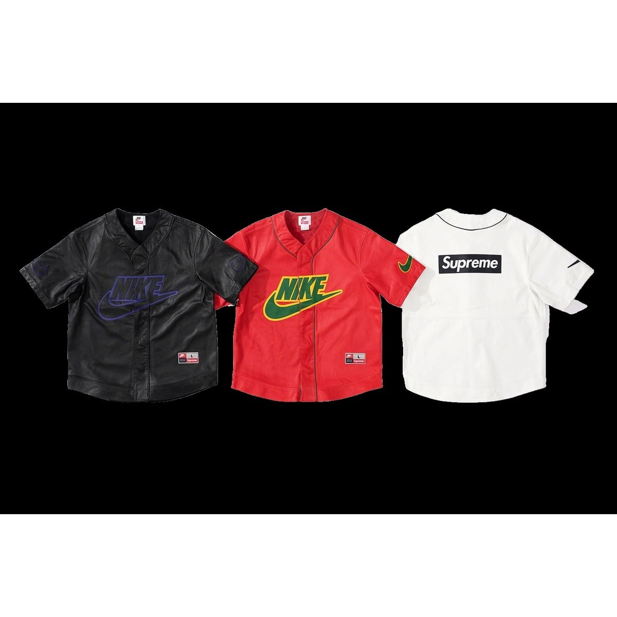 supreme nike leather baseball