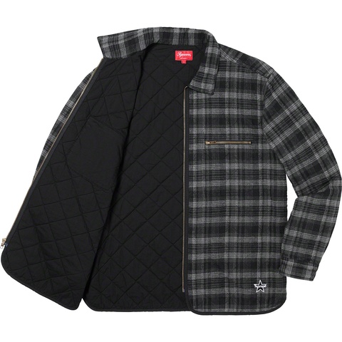 Quilted Plaid Zip Up Shirt - fall/winter 2019 - Supreme